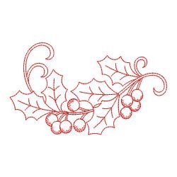 Redwork Christmas Poinsettia 2 02(Md) machine embroidery designs