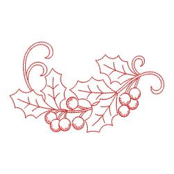 Redwork Christmas Poinsettia 2 02(Sm) machine embroidery designs