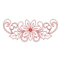 Redwork Christmas Poinsettia 2 08(Lg)