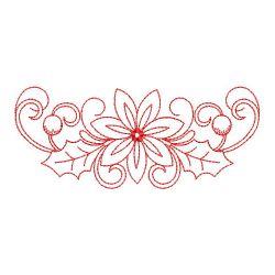 Redwork Christmas Poinsettia 2 08(Lg)