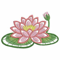 Water Lily 01 machine embroidery designs