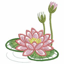 Water Lily 03 machine embroidery designs