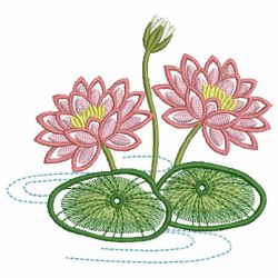 Water Lily 04 machine embroidery designs
