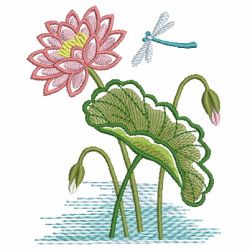 Water Lily 05 machine embroidery designs