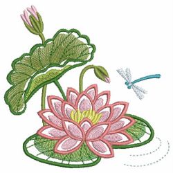 Water Lily 10 machine embroidery designs