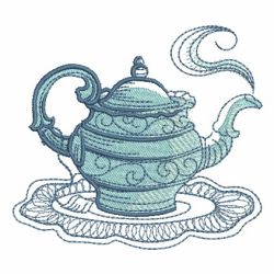 Sketched Tea Time 02 machine embroidery designs