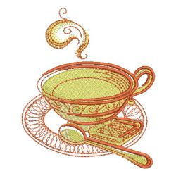Sketched Tea Time 05 machine embroidery designs