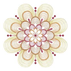 Rippled Floral Elegance 05(Lg) machine embroidery designs