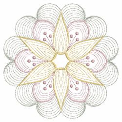 Rippled Floral Elegance 09(Md) machine embroidery designs