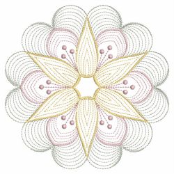 Rippled Floral Elegance 09(Sm) machine embroidery designs