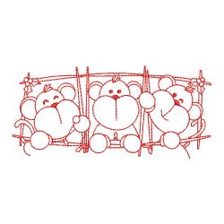 Redwork Christmas Animals 01(Sm) machine embroidery designs