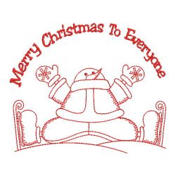 Redwork Christmas Animals 06(Sm) machine embroidery designs