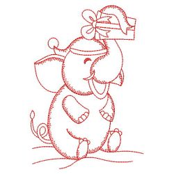 Redwork Christmas Animals 10(Lg) machine embroidery designs