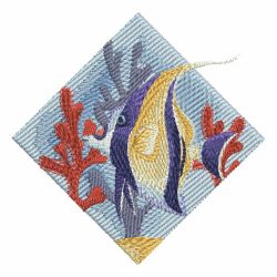 Watercolor Tropical Fish 01 machine embroidery designs