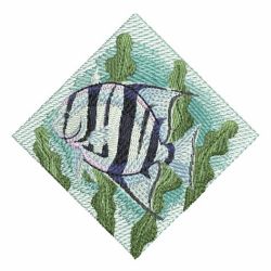 Watercolor Tropical Fish 06 machine embroidery designs