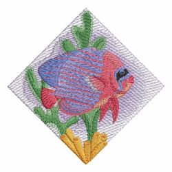 Watercolor Tropical Fish 07 machine embroidery designs