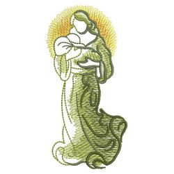 Sketched Nativity 03(Sm) machine embroidery designs