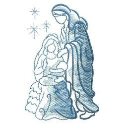 Sketched Nativity 05(Lg) machine embroidery designs
