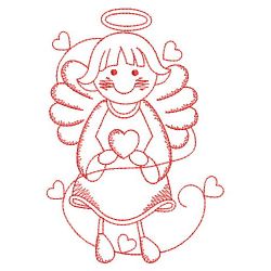 Redwork Little Angels 01(Sm) machine embroidery designs