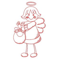 Redwork Little Angels 03(Sm) machine embroidery designs