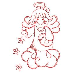 Redwork Little Angels 05(Sm) machine embroidery designs