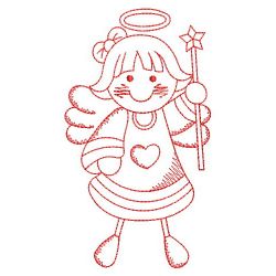 Redwork Little Angels 06(Sm) machine embroidery designs