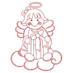 Redwork Little Angels 09(Lg) machine embroidery designs