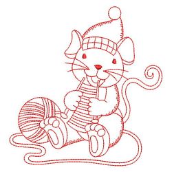 Redwork Crafty Critters 01(Sm) machine embroidery designs