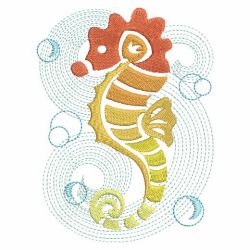 Sketched Sea Animals(Md) machine embroidery designs