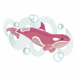 Sketched Sea Animals 08(Md) machine embroidery designs