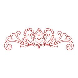 Redwork Leaves Decor 01(Md) machine embroidery designs