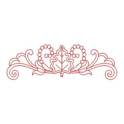 Redwork Leaves Decor(Lg) machine embroidery designs