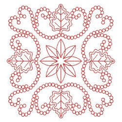 Redwork Leaves Decor 03(Md) machine embroidery designs