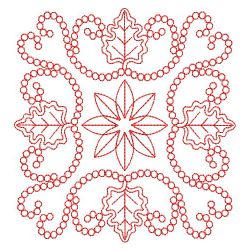 Redwork Leaves Decor 03(Md) machine embroidery designs