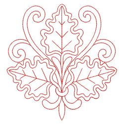 Redwork Leaves Decor 05(Md) machine embroidery designs