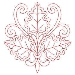 Redwork Leaves Decor 05(Sm) machine embroidery designs