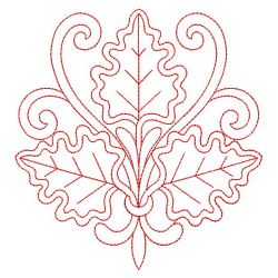 Redwork Leaves Decor 05(Lg) machine embroidery designs