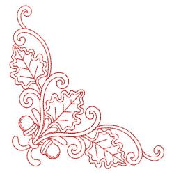 Redwork Leaves Decor 06(Lg) machine embroidery designs