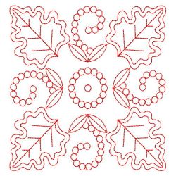 Redwork Leaves Decor 08(Lg) machine embroidery designs