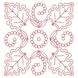 Redwork Leaves Decor 08(Sm) machine embroidery designs