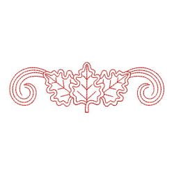 Redwork Leaves Decor 09(Lg) machine embroidery designs