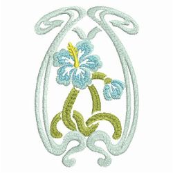 Art Nouveau Blooms 03 machine embroidery designs