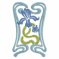 Art Nouveau Blooms 04 machine embroidery designs