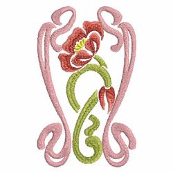 Art Nouveau Blooms 09 machine embroidery designs