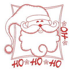 Redwork Stick Figure Santa 08(Sm) machine embroidery designs