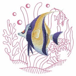 Tropical Fish In Coral(Sm) machine embroidery designs
