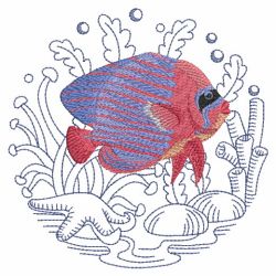 Tropical Fish In Coral 05(Lg) machine embroidery designs