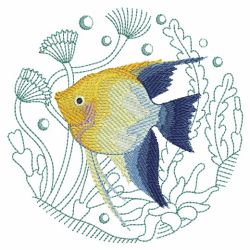 Tropical Fish In Coral 06(Lg) machine embroidery designs