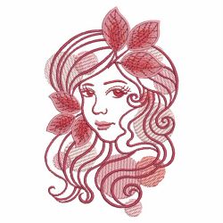 Sketched Beauty 09(Lg) machine embroidery designs