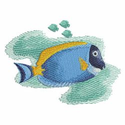 Watercolor Tropical Fish 3 02 machine embroidery designs